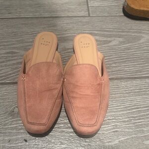 A New Day Blush Suede Slip-On Loafers